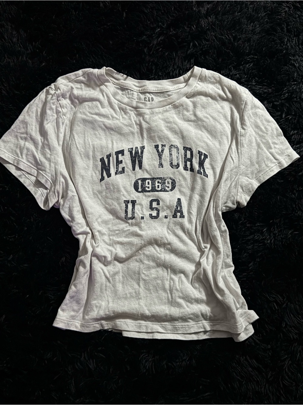 3/$20🛒 White GAP New York Graphic Tee